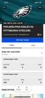 Pittsburgh Steelers   Philadelphia Eagles 11 22 26 2 Tickets Section 124 Row 4
