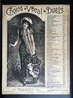 Very Rare Vintage 1885  Choice Vocal Duets     life Is O   er     Framed Sheet Music