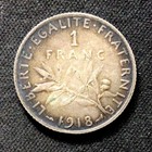 1918 French Silver  1 Franc  Wwi  Cool Coin  Enn Coins