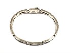 Vintage Sterling Silver Mexico Taxco Panel Link Chain 7  Heavy Bracelet 22 6g