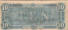 1864  10 Confederate States Of America Note T-68 Richmond Csa Ten Dollars