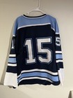  15 Game Used Worn University Of Maine Umaine Black Bears Womens Blue Jersey