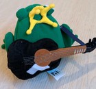 Vintage Neil Diamond Green King Frog With Guitar Plush Concert Tour 2001 