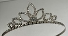 True Vintage Rhinestone Tiara Crown With Combs Silver Metal Wedding Hair Jewelry