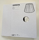 Ikea Hemsta Lamp Shade White Pleated Fabric 14    Light Shade 803 048 37