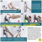 Suction Grab Bars 2 Pack Heavy Duty Shower Handle Bathroom Safety Grip Waterproo