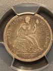 1875-cc Pcgs Vf25 Seated Liberty Dime Mint Mark Above Bow Carson City Nice Type 