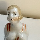 Vtg Art Deco Half Lady Figurine   hand-painted Japanese   flapper Style Collection