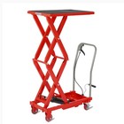 330lb Hydraulic Lift Table Cart 50  Max Lifting Height Double Scissor Lift Table