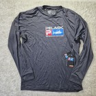 Pelagic Rash Guard Shirt Mens Medium Black Graphic Stretch Upf Outdoor Surf Swim