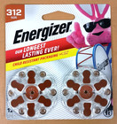  60 Count  Lot Of 5 12-packs Energizer 312 1 45v Hearing Aid Battery Exp 12 2029