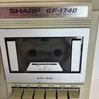 Vintage Sharp Radio Cassette Player Gf-1740 Boom Box Dual Power Ext Sp Monitor