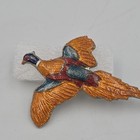 Pheasant Flying Vintage Enamel Pin Lapel Pin Tie Tack Hatpin
