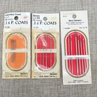 Vtg Sewing Needles Lot Schmetz J p Coats Singer Clarks Yarn Darning Upholsterer