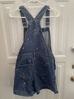 Gap Kids Girls Xxl Embroidered Denim Shortalls Genly Used