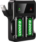 Fast Charging 2x6200mwh Rechargeable Battery Packs With Charger For Xbox One    