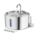 Cat Water Fountain Stainless Steel 74oz 2 2l Automatic Pet Dog Water Fountain