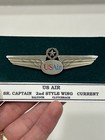 Usair Senior Captain Pilot Wing Pin 2nd Style Balfour Enamel Insignia 1980s