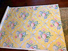 Vintage P Kaufmann Fabric 4 Yards X 52  Floral Roses Cottagecore French Romantic