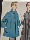 Vtg Mccall s Pattern 9916    1954  Women s Coat In 2 Lengths  Cut used  S40 b40 