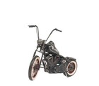 8  Black Metal Hand Painted Model Motorcycle Tabletop Sculpture