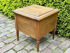 Antique Oak Victorian Bedside Commode Lift Top