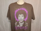 Jimi Hendrix Adult Brown Xl Tshirt