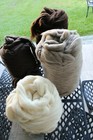22lb Wholesale Gray Wool Roving Bulk Un Dyed Spinning felting chunky Yarn jumbo