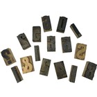 Vintage Wood Type Letterpress Blocks Antique Printing Letters Lot