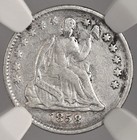 1858  H10c Liberty Seated Half Dime  Ngc Vf Details  cleaned   8404749-018