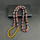 Vintage Venetian African Trade Chevron Glass Beads Full Strand Necklace 