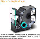 Compatible Dymo 18489 Rhino Nylon Label Tape Black On White For Rhino 5200 6000