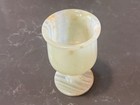 Vintage Hand-carved Onyx Marble Goblet Natural Stone Decorative Art