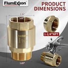 1-1 4  Brass Check Valve 1 25    Npt Water Check Valve For Submersible Well Pump 1