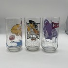 1977 Mcdonalds Mcdonaldland Action Series Glasses Lot 3 Vintage Ronald Grimace