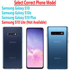 For Samsung Galaxy S10 S10e S8 Plus Case Phone Cover Pouch tempered Glass Screen