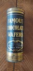 Vintage Antique Nabisco Famous Chocolate Wafers Tin Can Jar