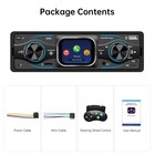Single Din Car Stereo Radio Bluetooth Fm Usb Aux Mp3 Player In-dash Touchscreen