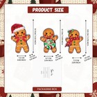 Christmas Gingerbread Man Wooden Table Decor Winter Holiday Desktop Ornaments