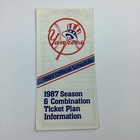 Vintage Mlb Pocket Schedule Parking Pass Lot 1981-2009