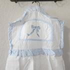 Diaper Stacker Holder With Hanger Baby Blue Blue Bow Lambs   Ivy Copenhagen Vtg
