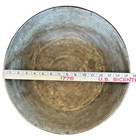 16  Antique Islamic persian Tinned Copper bronze Footed Ceremony Bowl Signed