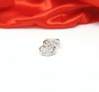 925 Sterling Silver Women Jewelry Small Hoop Elegant Crystal Ear Stud Earrings