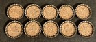 Nehi Root Beer Cork Lined Bottle Caps 1940 s Lot Of 10 Nos
