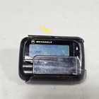 Motorola Essentia Pager Vintage Black Numeric Beeper With Belt Clip Holster