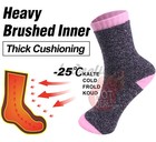 Lot 6 Pairs Women Crew Thermal Socks Winter Heated Heavy Duty Warm Sox Size 9-11