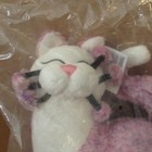 Nos Vtg Whimsiclay Whimsy Clay Amy Lacombe 14  Grape Purple Cat Plush Stuffed