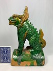 Chinese Fu Dog Foo Dog Roof Tile Sancai Glaze Ming Style Vintage