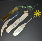 Vintage Metal Bookmark Lot Of 4