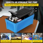 10000psi Air Hydraulic Foot Operated Pump With 6 56ft Hose Single Acting